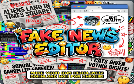 Fake News Editor - any page screenshot