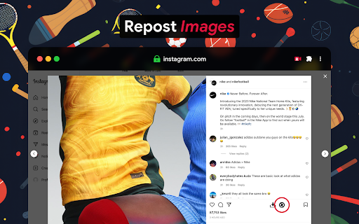 Fast save and repost for Instagram screenshot