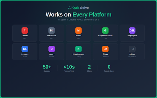 AI Quiz Solve: Homework Helper & Quiz Solver for Canvas, Moodle and More screenshot
