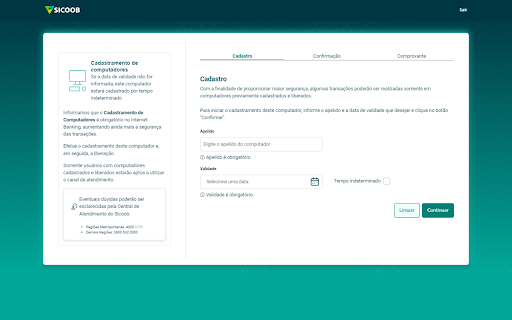 Sicoob | Internet banking screenshot