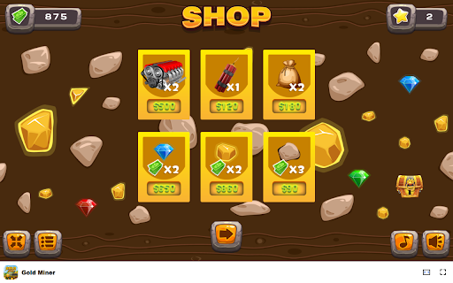 Gold Miner Game in Browser - Free & Offline available screenshot