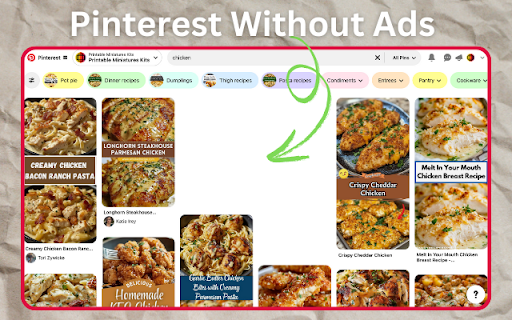 Pinterest Without Ads screenshot