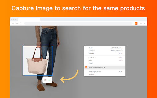 Taobao search by image screenshot