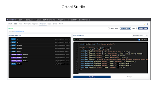 Ortoni Studio screenshot