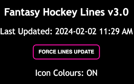 Fantasy Hockey Lines screenshot
