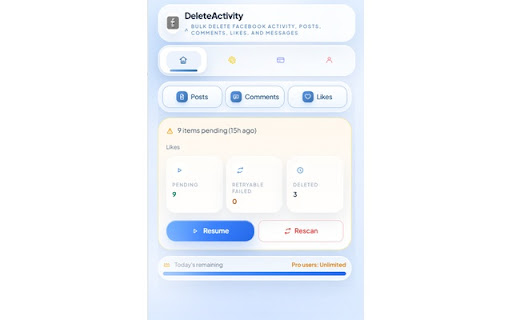 DeleteActivity screenshot