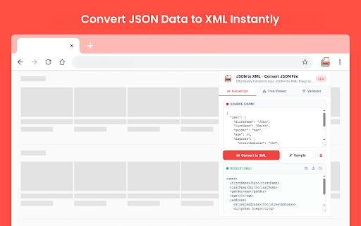 JSON to XML - Convert JSON File screenshot