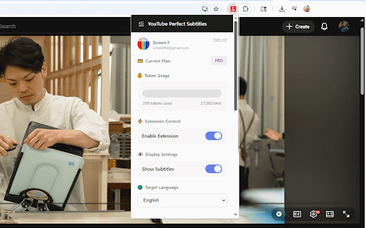 YouTube Perfect Subtitles - Improve Youtube Subtitles & Translation with AI screenshot