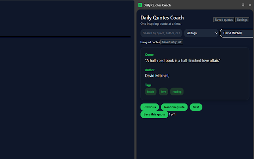Daily Quotes Coach screenshot