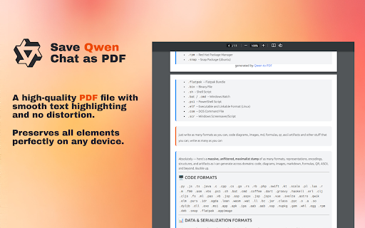 Qwen to PDF screenshot