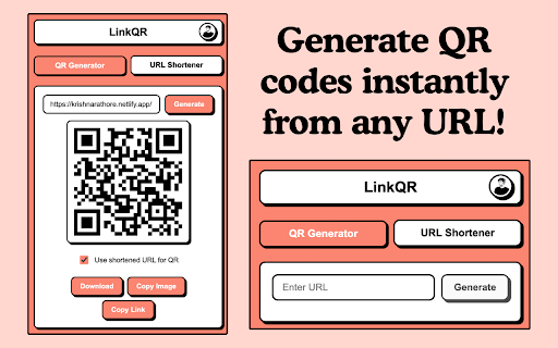LinkQR - ShortURL & QR Code Generator screenshot