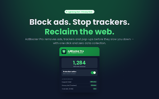 AdBlocker Pro – Block Ads & Trackers screenshot