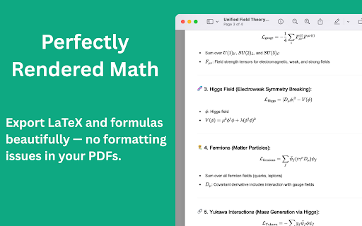 ChatGPT to PDF screenshot