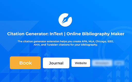Citation Generator: InText screenshot