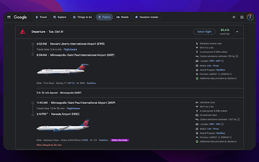 SkySavvy - Enhance Google Flights screenshot