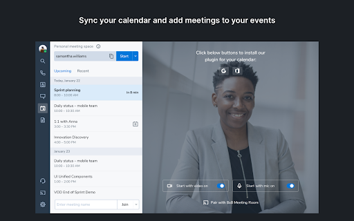 8x8 Work Meetings for Google Chrome screenshot