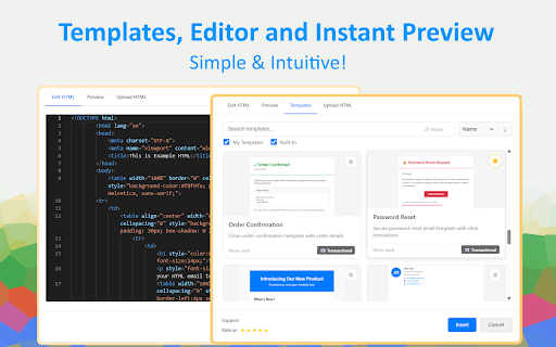 Html2Email: HTML editor and Inserter for Gmail & Yahoo Mail screenshot