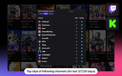 Streamer Stats by Streams Charts screenshot