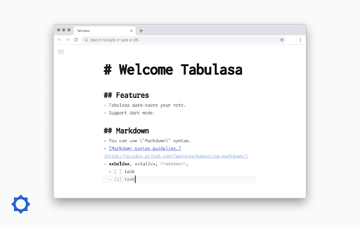 Tabulasa screenshot