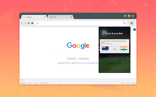Live Cricket Score Bar screenshot