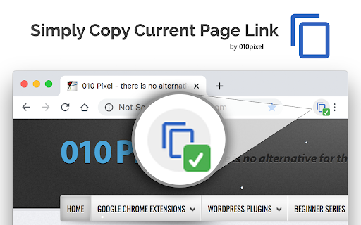 Simply Copy Current Page Link screenshot