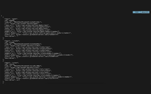 JSON Formatter & Viewer for Chrome screenshot