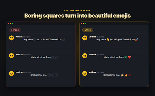 TrueMoji screenshot