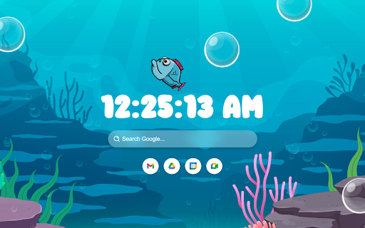 FishBubbles | Custom Theme for Chrome screenshot