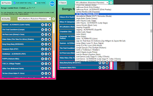 Just Dance Now Playlists screenshot