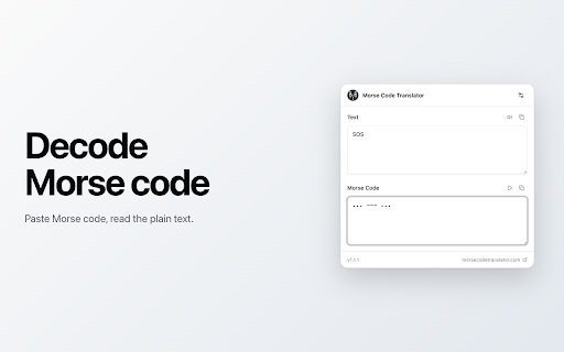 Morse Code Translator screenshot