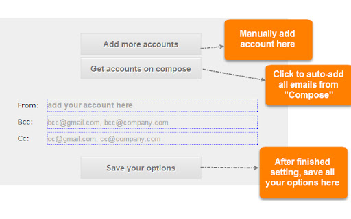 Auto BCC for Gmail™ screenshot