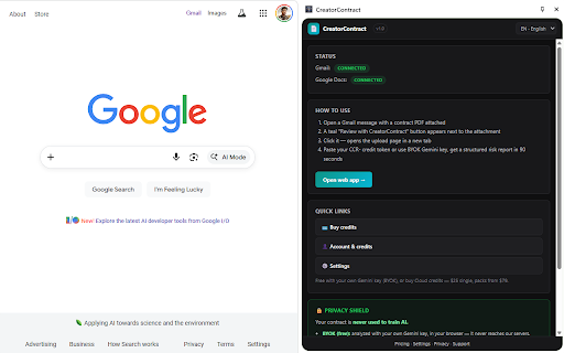 CreatorContract — Brand Deal Review screenshot