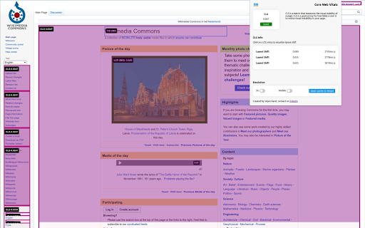 Core Web Vitals Visualizer screenshot