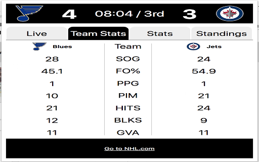NHL Score Tracker screenshot