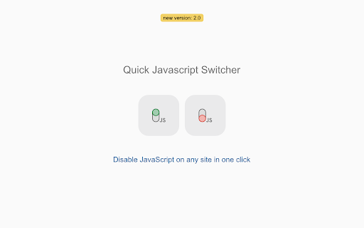 Quick Javascript Switcher screenshot