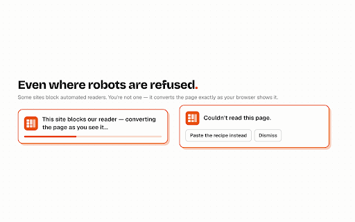 RecipeTables screenshot
