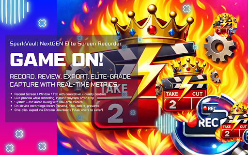 SparkVault NextGEN Elite Screen Recorder screenshot