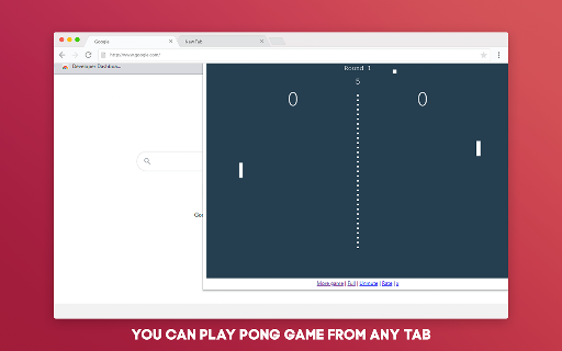 Classic Pong Offline Game for Google Chrome screenshot