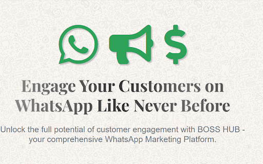 Boss Hub | Whatsapp screenshot