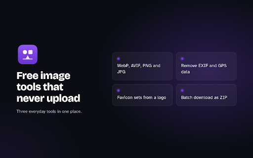 Image Converter & EXIF Remover | ToolFit screenshot