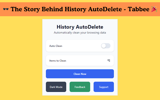 History AutoDelete - Tabbee screenshot