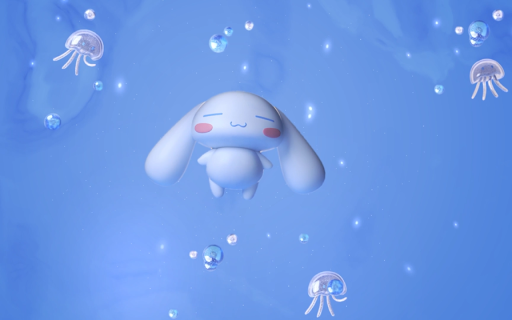 Cinnamoroll in Ocean Live Wallpaper screenshot
