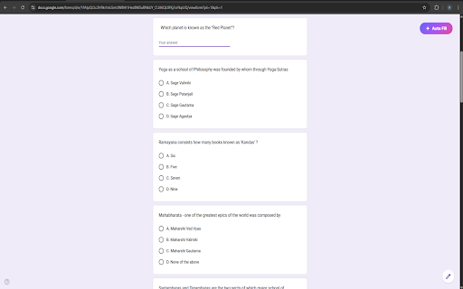 AI Filler for Google Forms screenshot