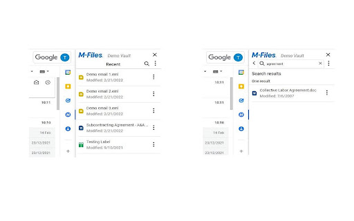 M-Files for Google Workspace™ screenshot