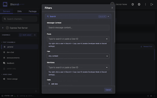 Discrub - Discord Message Manager screenshot