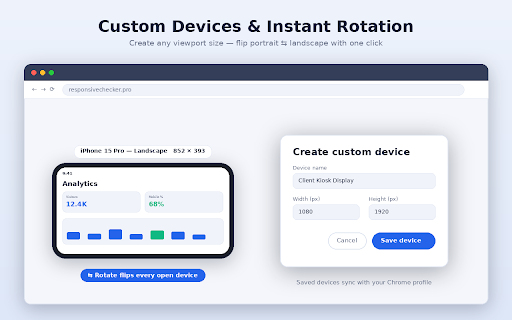Responsive Checker - Mobile Simulator Pro screenshot