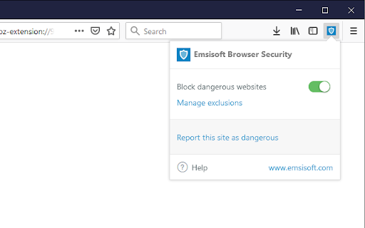 Emsisoft Browser Security screenshot