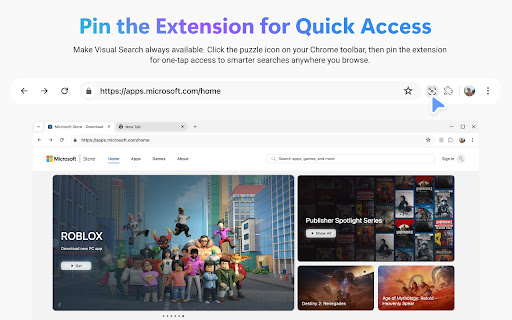 Bing Visual Search screenshot