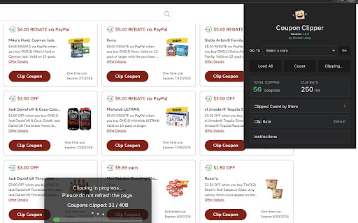 Coupon Clipper screenshot