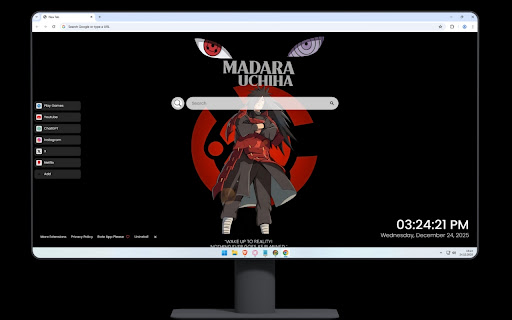 Madara Uchiha Eternal Mangekyou Sharingan Live Wallpaper screenshot